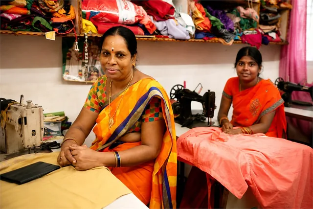 Women participating in a community programme